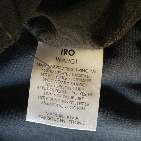 IRO Mini Skirt with Zipper Size 38 - Picture 7 of 7